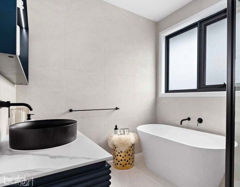 bathroom of multi-occupancy home construction in templestowe